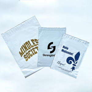 Vente flash : Sac d'expédition en papier mat rose 10*13 avec logo doré brillant, sac d'emballage écologique en polyéthylène pour vêtements, chaussures, boîtes - Product Image 5