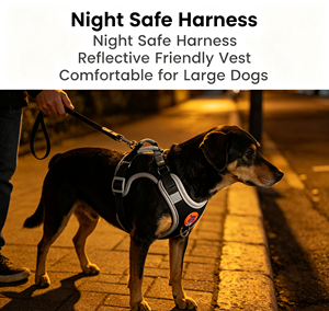 Harnais pour chien réglable avec laisse rétractable, harnais de promenade pour animaux de compagnie à ajustement rapide pour chiens de petite, moyenne et grande taille - Product Image 4