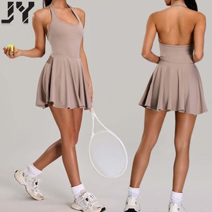 JoyYoung New Neckline Backless Sports Jumpsuit for Women Anti-Exposure <strong>Under</strong> <strong>Layer</strong> for Outdoor Sports, Running, and Fitness - Product Image 1