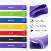 Bandas de Resistencia Elásticas Portátiles CooSport Fitness para Entrenamiento de Fuerza, Yoga y Ejercicio Físico