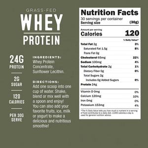 Proteine del Siero di Latte in Polvere Senza Aromi da Pascolo Naturale, Alta Qualità OEM, 300g, Dose 10g, per Adulti (Non Donne in Gravidanza) Uomini - Product Image 6