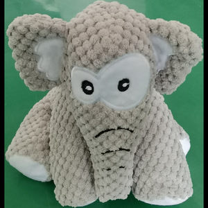 Juguete de Peluche para Perro con Forma de Elefante, Gris, Interactivo, con Sonido, para Masticar, Tamaño Mediano, Diseño Adorable - Product Image 4