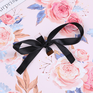 Surprise Gift Folder <b>Box</b> Floral Design With Ribbon Art Paper Rectangle Shape For Gift And Craft Use - Product Image 3