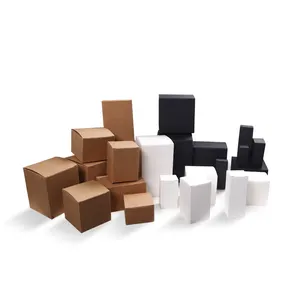 도매 저렴한 맞춤형 제품 포장 작은 일반 크래프트 화이트 블랙 골판지 상자 포장