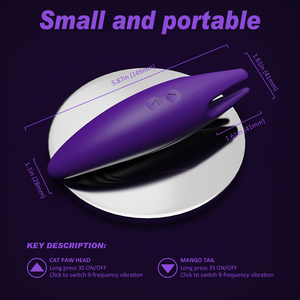 Vibratore a Doppia Azione 2 in 1 MS Wholesale per Clitoride e Capezzoli con Vibrazione Regolabile per Donne - Product Image 5