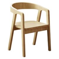 Chaise de salle à manger en bois massif avec dossier et accoudoirs, assise souple, chaise en bois pour la négociation, pour la maison, le restaurant, couleur noyer noir