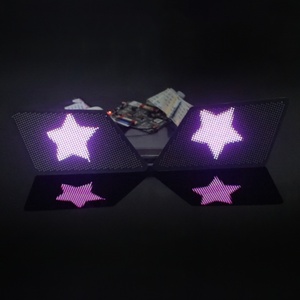 Aftermarket Sanvi New Fashion 5V 12V Diamond Shape LED Devil Eyes Auto Decoration Light Accessories Conversion Kits - Product Image 6