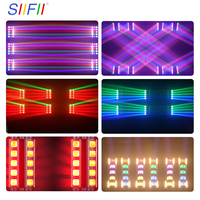 Tira de Luces LED de 10 x 30 W, Luz de Haz Móvil RGBW Pixel LED para Bares, Conciertos, Espectáculos, Pubs