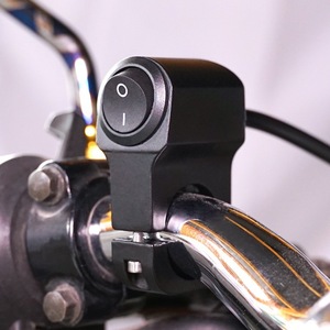 Motorcycle External Power Switch 22mm Aluminum <b>Toggle</b> Light Switch Handlebar Mount - Product Image 3