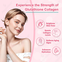 OEM ODM AegleWell Poudre de Glutathion et Collagène 30x10g Sachets Marque Privée Éclaircissant pour la Peau Vitamine C E B6 Complément Beauté