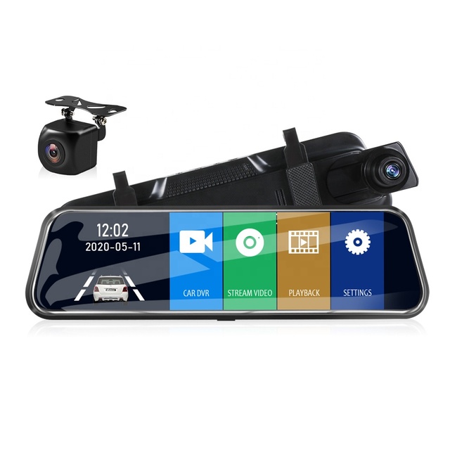 Streaming Car Black Box Dash Cam 2.5D Curved Mirror Car Video DVR Recorder Rearview Camera Hot Selling Wholesale 10 Inch 1080P