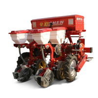Semoir à maïs sans labour de haute qualité à 2 rangs avec ouvre-sillons à double disque/semoir réglable à boîte de vitesses/machine agricole multifonction