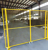 Clôture de sécurité modulaire en métal galvanisé et thermolaqué pour entrepôt, cloison de protection pour atelier, garde-corps industriel pour usine