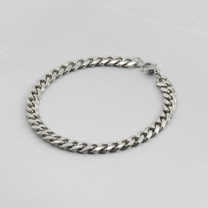 Zogxin Men's Stainless Steel Cuban Chain Bracelet 7mm Hexagon Geometric Hip Hop Jewelry Gift - Product Image 2