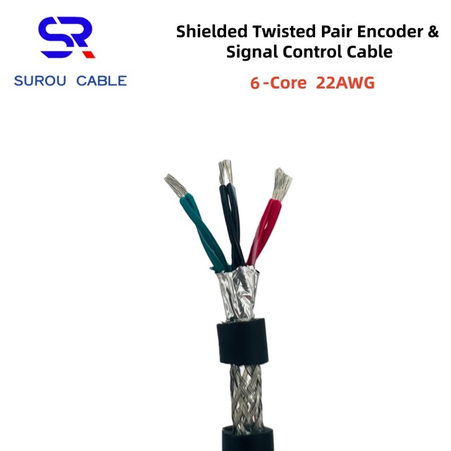 2464 22AWG  3P       6-Core  Twisted Pair Shielded Encoder/Communication Cable, Signal Control Cable