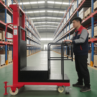Nouveau transpalette élévateur à fourche, outils de levage haute efficacité, capacité de charge de 300 kg, fonctionnement sur batterie, 4 roues motrices pour machines