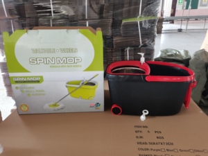 Portátil 360 giratorio fácil de limpiar para fregona de limpieza de suelo con ruedas - Product Image 2