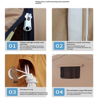 Tentes de camping gonflables portables et imperméables de grande taille, nouveau design, pour le camping en plein air, fournies par le fabricant