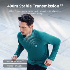 Micrófono Inalámbrico Lavalier DJI Mini <span class=keywords><strong>2</strong></span> Pro para Estudio, <span class=keywords><strong>2</strong></span> Transmisores + Receptor Móvil + Estuche de Carga, Plug and Play, 90H de Batería, Cancelación de Ruido - Product Image 5