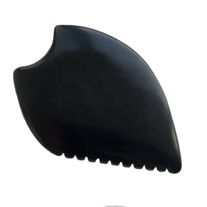 Otantik Bian taş Gua Sha yüz masaj aleti benzersiz 9-Edge guacupuncture Bian taş tarak SPA akupunktur tedavisi için özel Logo - Product Image 6