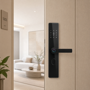 Serratura Intelligente Tuya 3-in-1 in Lega di Alluminio di Alta Qualità per Case e Appartamenti, Modalità di Sblocco con Impronta Digitale e NFC, Controllo Remoto Tramite App - Product Image 2