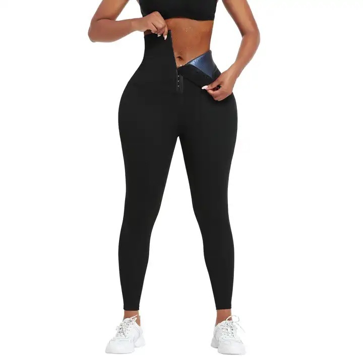 waist blue film coated trousers