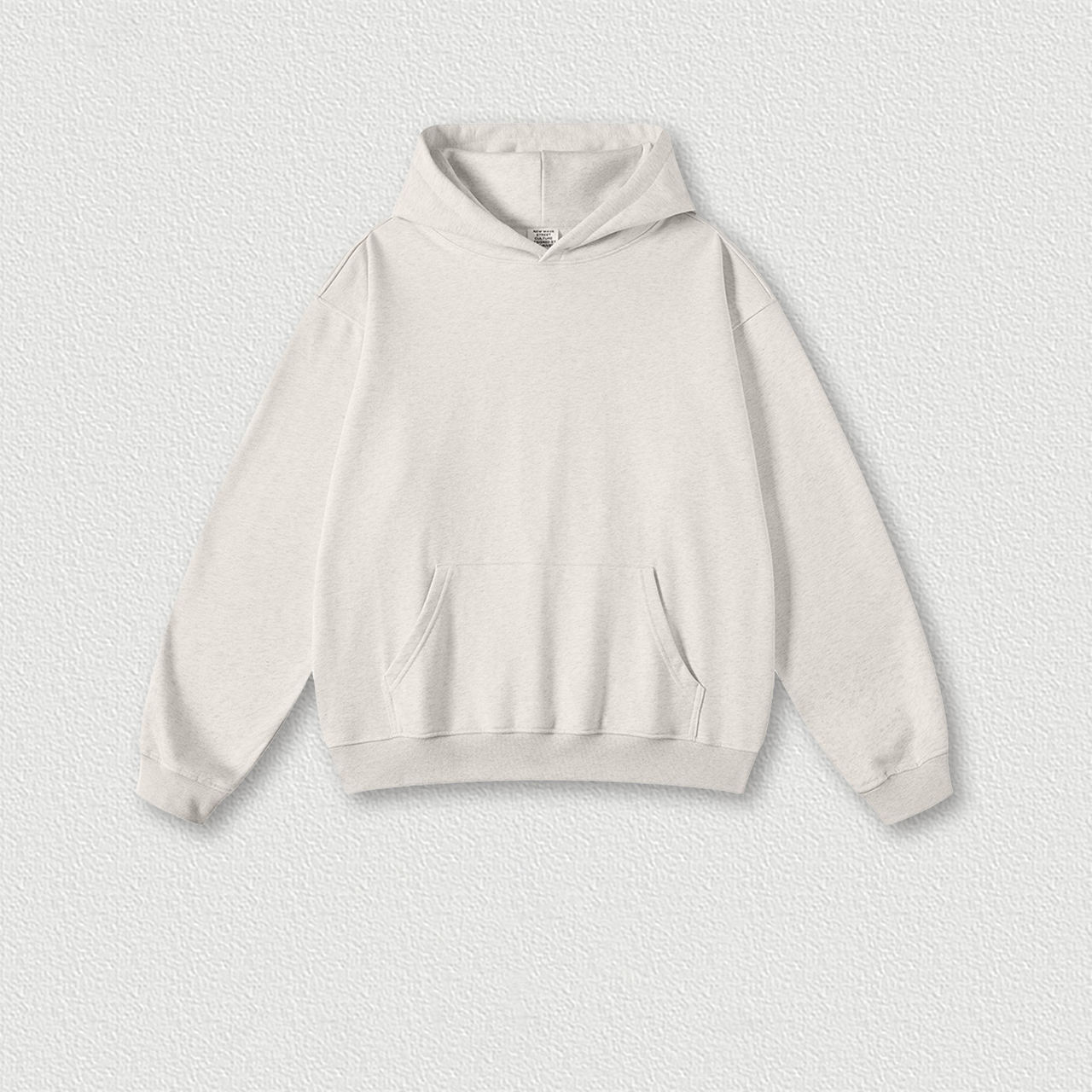 เสื้อฮู้ดสีข้าวโอ๊ต