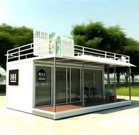 Mini-conteneur de 10 pieds très demandé, kiosque à café portable pour centre commercial extérieur, personnalisation du logo prise en charge