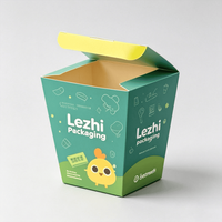 Boîte d'emballage personnalisée pour poulet frit à emporter, seau en papier blanc pour poulet frit et pop-corn avec système de ventilation