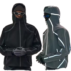 Chaqueta Cortavientos Impermeable Reflectante Personalizada OEM al por Mayor para Hombre, Chaqueta Funcional para Exteriores, Ropa de Calle, Chaqueta Casual Utilitaria para Hombre - Product Image 1