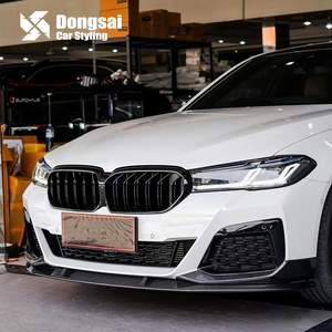 Calandre en maille noire brillante ABS, accessoire de pare-chocs avant à Double plaque pour <span class=keywords><strong>BMW</strong></span> série 5 G30 LCI <span class=keywords><strong>520d</strong></span> 530i 540i, à partir de <span class=keywords><strong>2020</strong></span> - Product Image 4