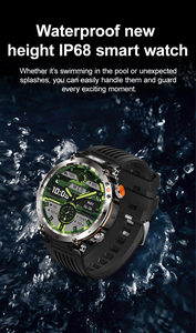 HT30 Smart Watch Blood Pressure Sleep Monitor BT Call 600mah Battery with Flashlight Alarm <b>Clock</b> Reminder Custom Smartwatch - Product Image 3