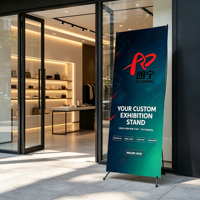 Bannière publicitaire X-stand pour événements sportifs et campagnes promotionnelles
