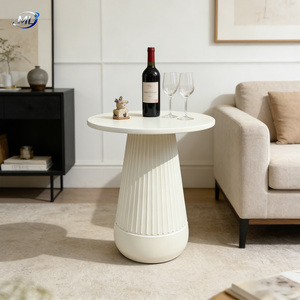 Mesa de Centro de Concreto GRC Gris, Muebles de Interior y Exterior para Sala de Estar, Mesa Auxiliar Moderna, Duradera y de Lujo - Product Image 3