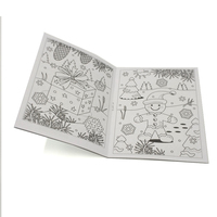 Livre de coloriage et de puzzle de Noël personnalisé pour enfants, avec reliure piquée à cheval, en papier couché et papier d'art, avec estampage doré