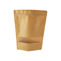Sachet Doypack compostable en papier Kraft 500g pour farine/granola, emballage alimentaire anti-odeur, pochette autoportante avec fermeture éclair