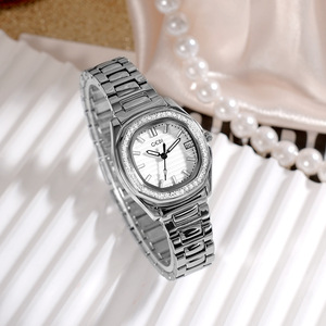 Factory Wholesale Custom High Quality Sparkling Moissanite Bezel Quartz 5A Design Custom Logo Waterproof <b>Watches</b> - Product Image 1