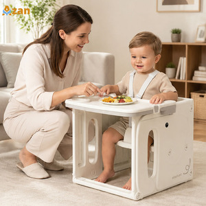 Chaise haute multifonctionnelle convertible pour bébé, chaise de repas pour enfants, table d'étude, table de construction, fabricant OEM ODM - Product Image 1