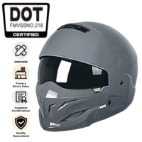 Casque personnalisable, coque ABS résistante aux chocs, possibilité de se baser sur un modèle intégral ou ouvert, équipement de protection idéal