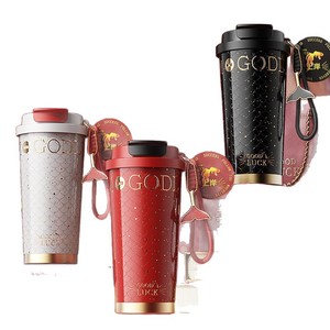 Good Luck Koi Water Bottle 500Ml Insulated Ceramic Coffee Cup With Tea Strainer Portable Car Cup - Product Image 2