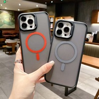 Coque de téléphone magnétique en PC et TPU avec impression soyeuse pour iPhone 17 16 15 14 13 et Google PIXEL8 PIXEL9, translucide et antidérapante
