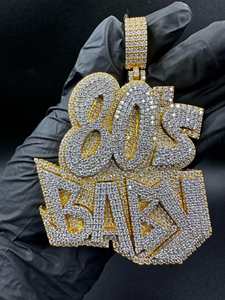 Pendentif plaqué or de luxe avec un design effet diamant étincelant, bijoux hip-hop pour hommes, femmes et cadeaux - Product Image 4