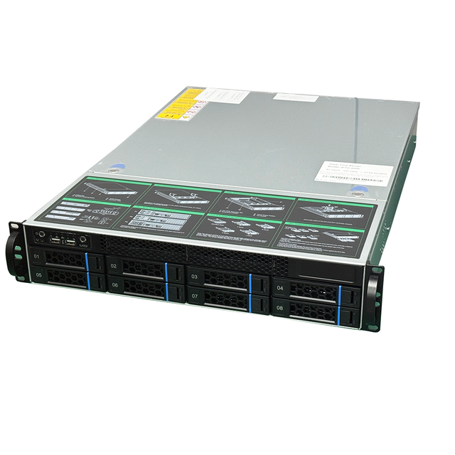 2U Rackmount Server with 8 Hot-Swap Bays, High Performance Enterprise Server for Data Center Cloud Computing