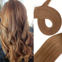 Extensions de cheveux à bandes adhésives en gros, 100 % cheveux naturels, extensions invisibles à trame de peau pour salon
