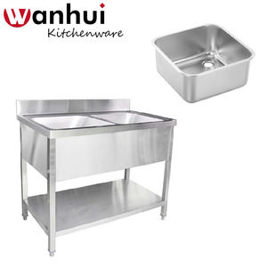 Soporte para fregadero de cocina de fibra de vidrio templado de doble cuenco a buen precio - Product Image 1