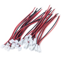 Câble connecteur plastique 2 broches PH2.0 M008664, faisceau de câbles rouge et noir pour rallonge de modèle RC, pièces de module de batterie et d'éclairage RC