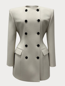 Abito Blazer Oversize da Donna VV - Giacca Formale a Doppio Petto con Maniche Lunghe per Ufficio - Product Image 3