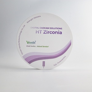 บล็อกเซอร์โคเนีย Vsmile HT ขนาด 98/95 มม. ระบบเปิด สำหรับงานกัด CADCAM ทางทันตกรรม ใช้สำหรับทำคอปปิ้ง ฟูลอาร์ช อะบิวเมนท์ และครอบฟัน  ความแข็งแรงในการงอ 1200Mpa - Product Image 2