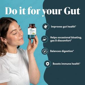 Capsules pour la santé intestinale, 12 ingrédients actifs pour soutenir la digestion, 60 unités, fourniture directe d'usine OEM - Product Image 3