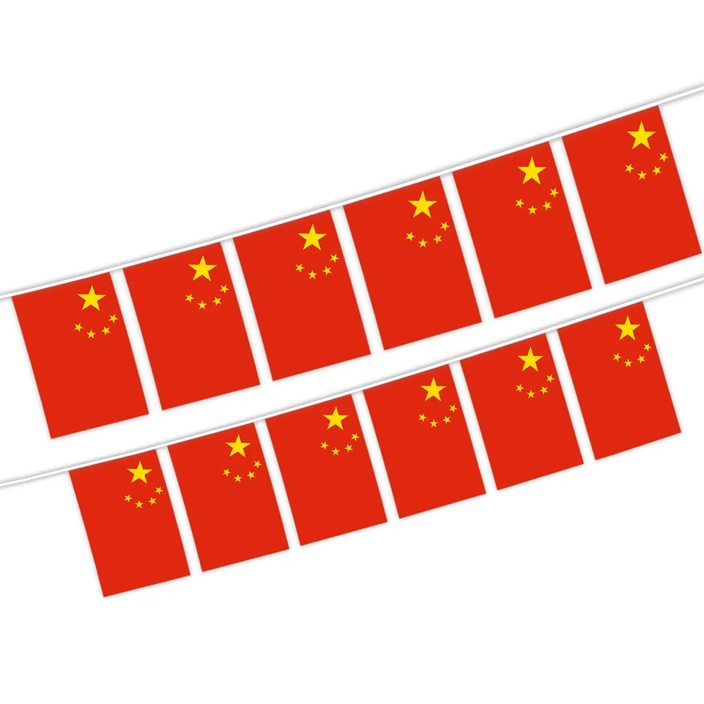 Fabricant de gros de la Chine drapeau bruant avec taille et motif personnalisés pour les décorations